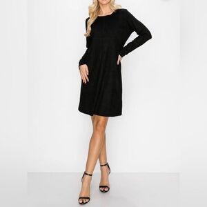 Joh Aurora Suede Round Neck with Pockets